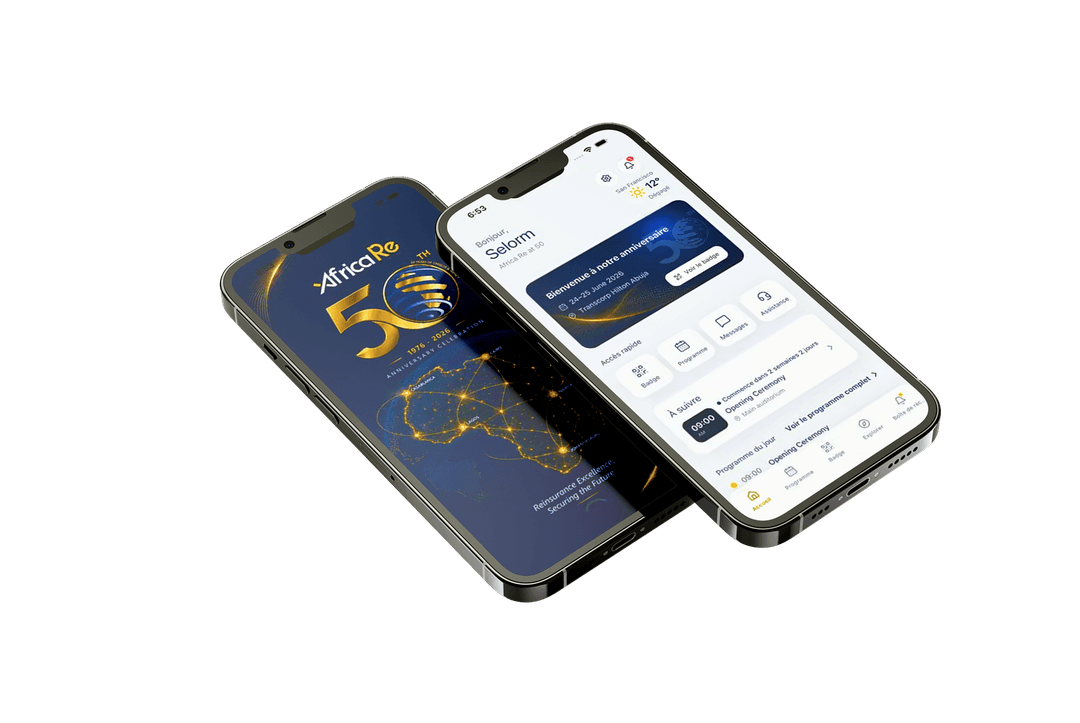 Africa Re 50 Official App on mobile phones